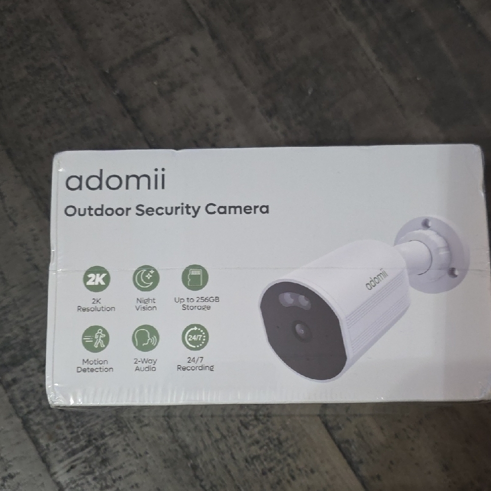 White Outdoor Security Camera